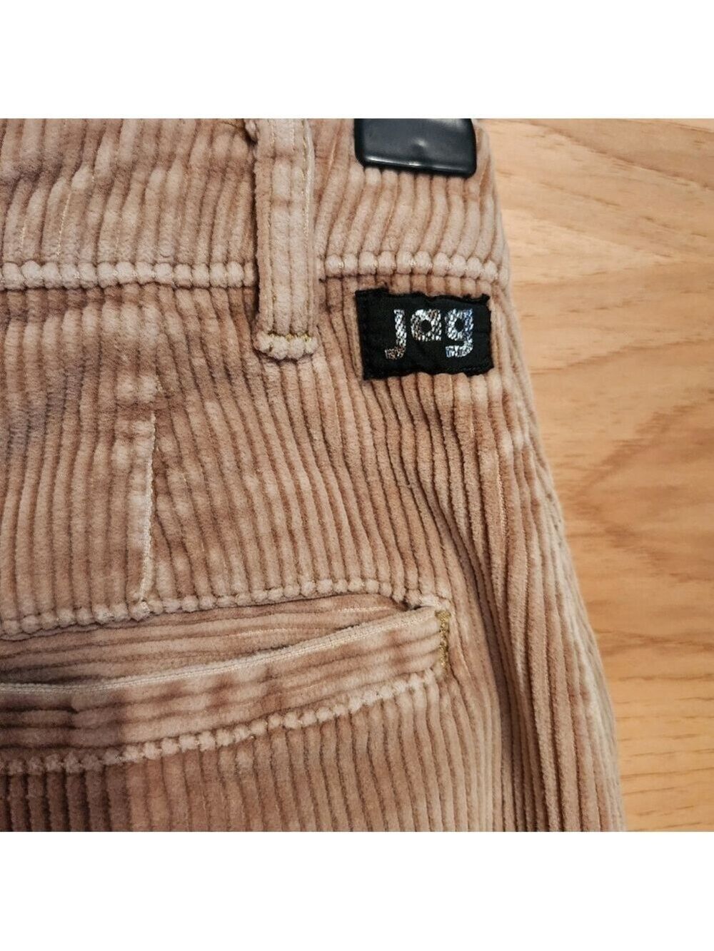 WOMEN'S VINTAGE JAG WIDE WALE TAN CORDUROY STRAIGHT LEG PANTS SIZE 2/4 EUC - Picture 5 of 8